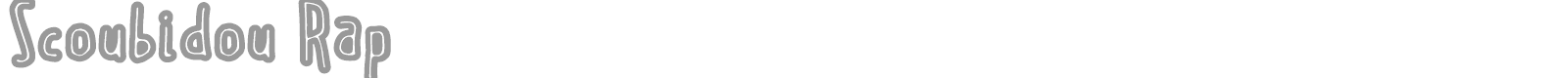 Scoubidou Rap font preview